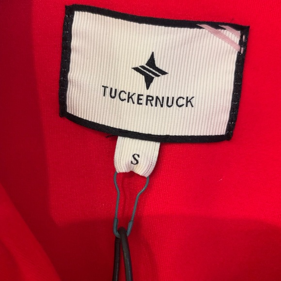 NWT Tuckernuck Red Knit Jojo Blazer Jacket with Gold Trim S - Picture 7 of 10